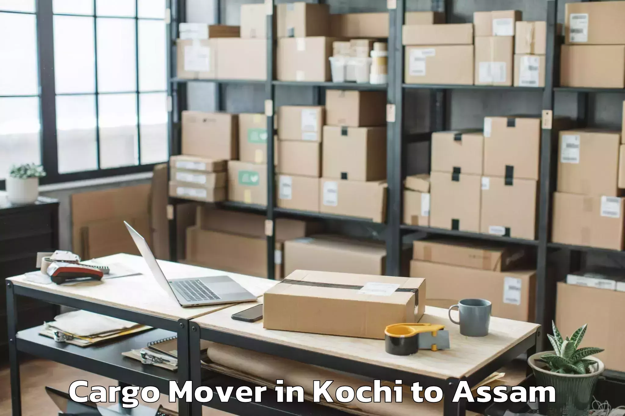 Top Kochi to Sualkuchi Cargo Mover Available